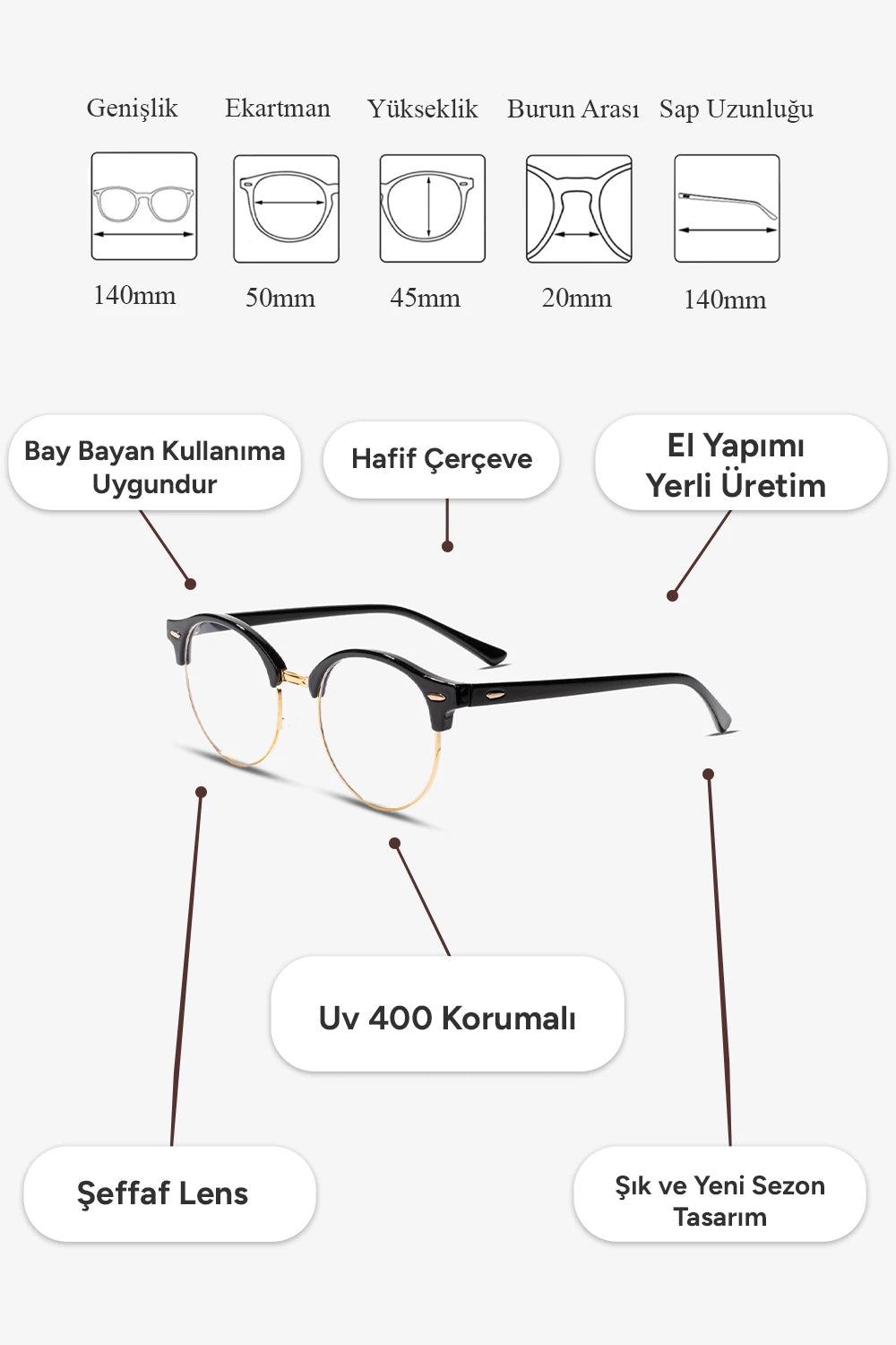 Axel Mavi Işık Korumalı Gözlük