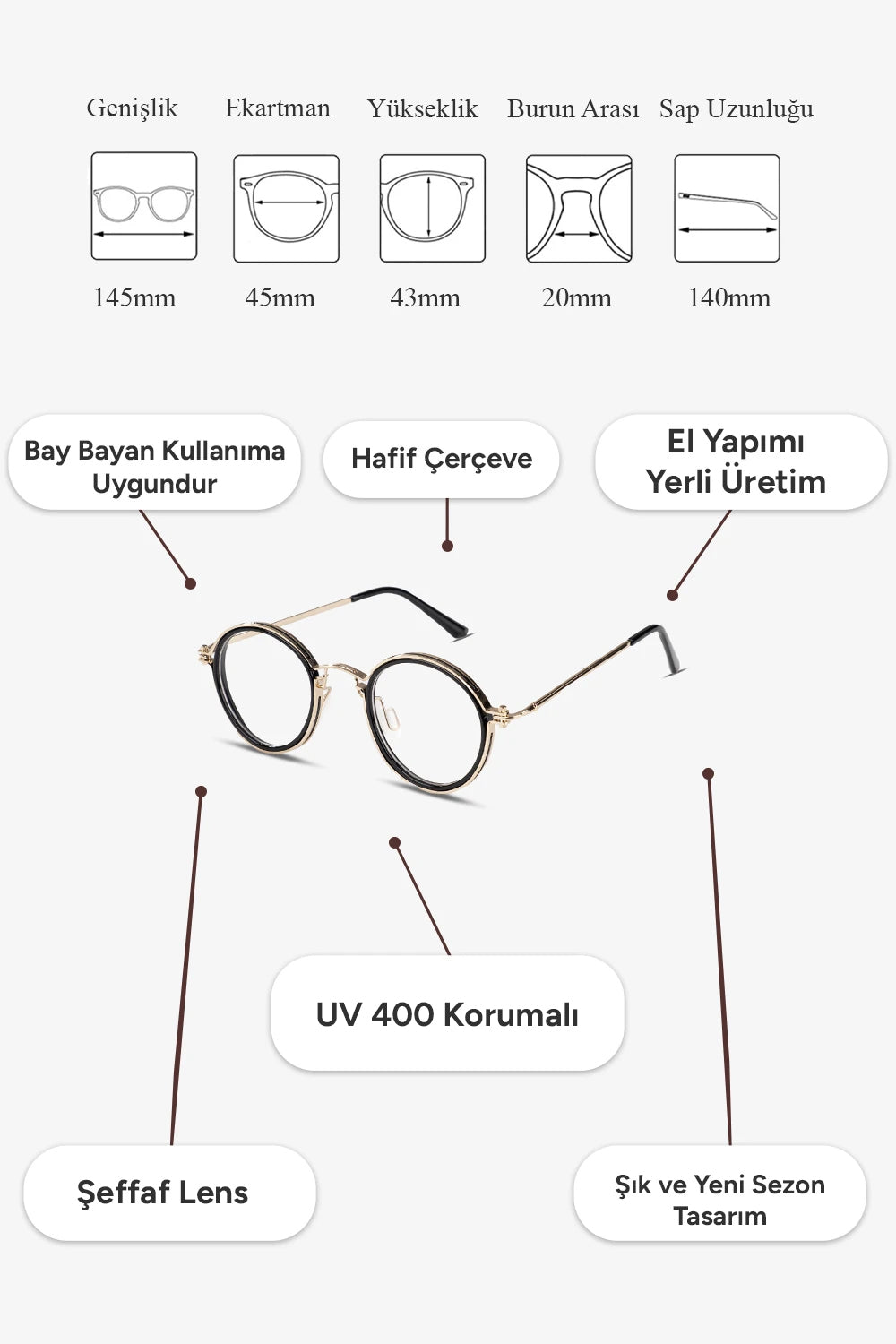Bellatrix Mavi Işık Korumalı Gözlük
