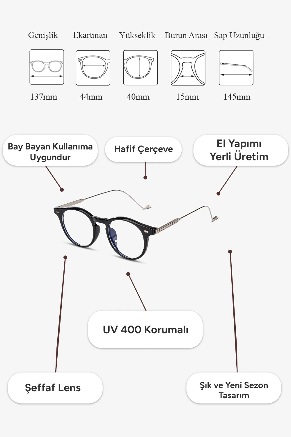 Dario Mavı Işık Korumalı Gözlük
