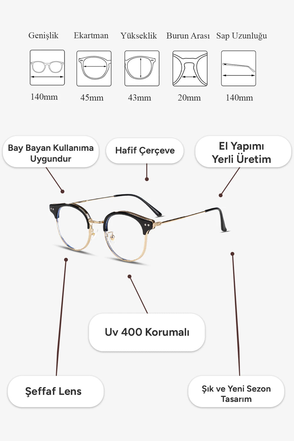 Floyd Mavi Işık Korumalı Gözlük