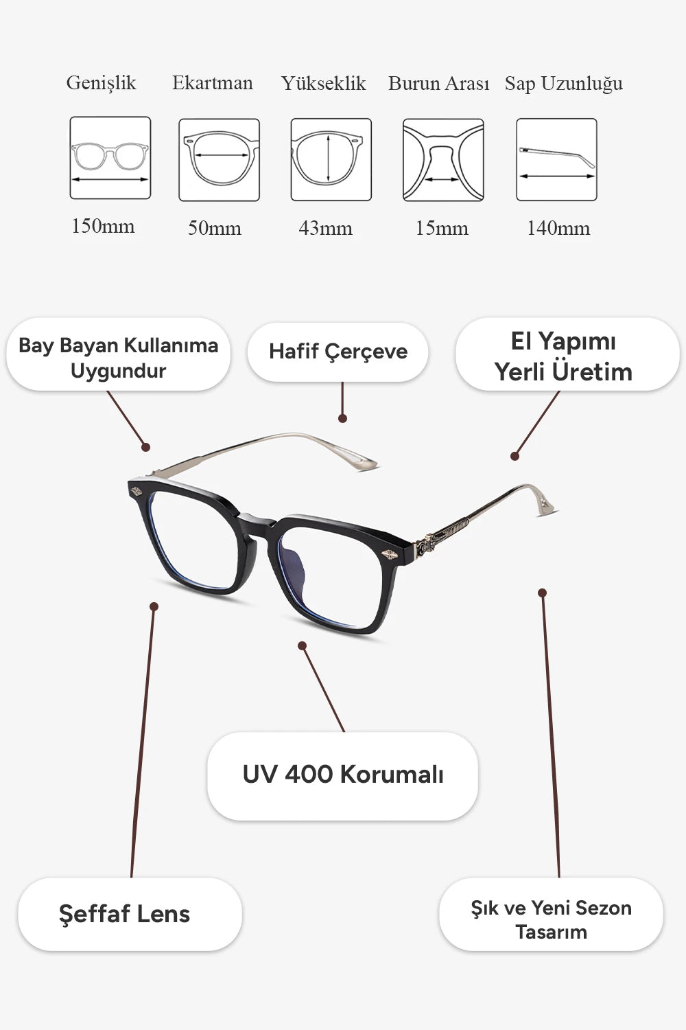 Havana Mavi Işık Korumalı Gözlük