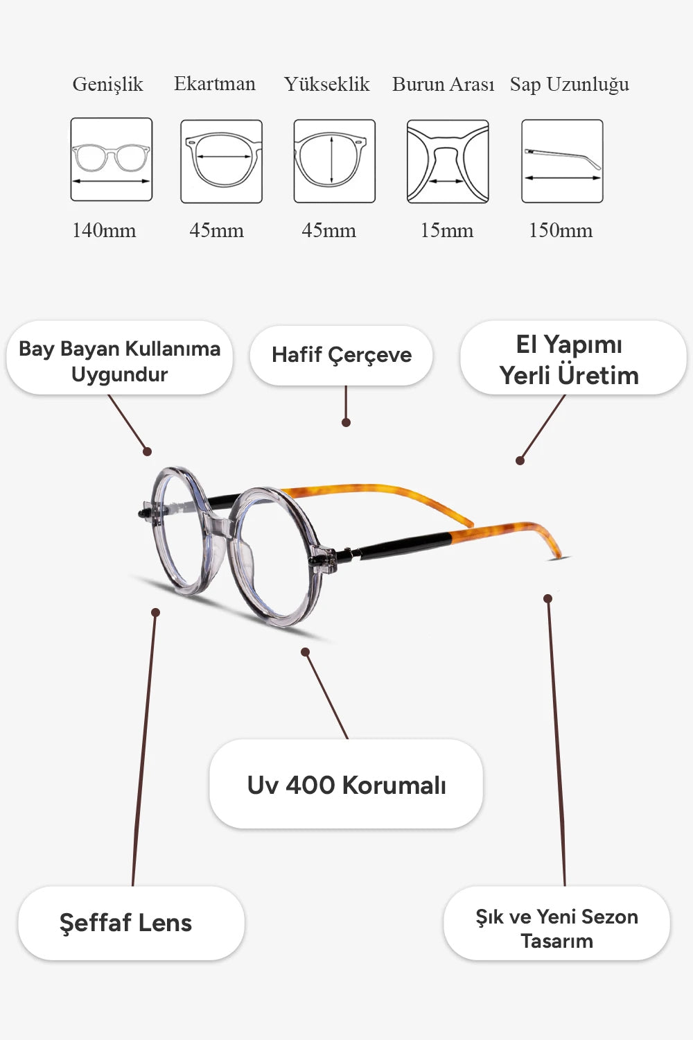 Mabella Mavı Işık Korumalı Gözlük
