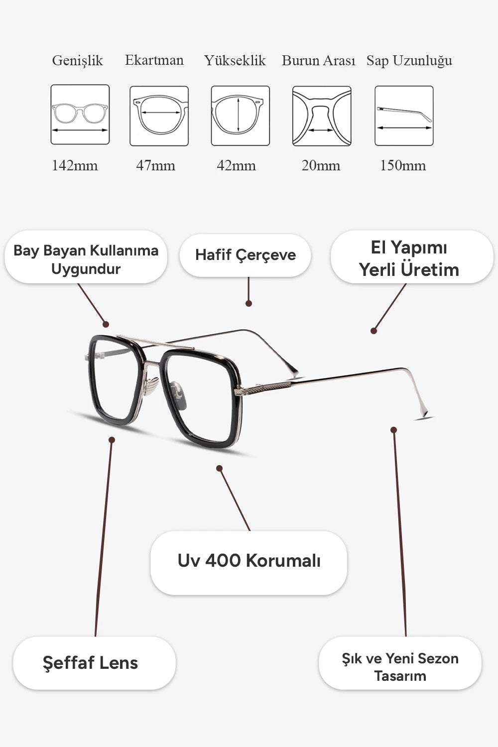 T.Ford Mavi Işık Korumalı Gözlük