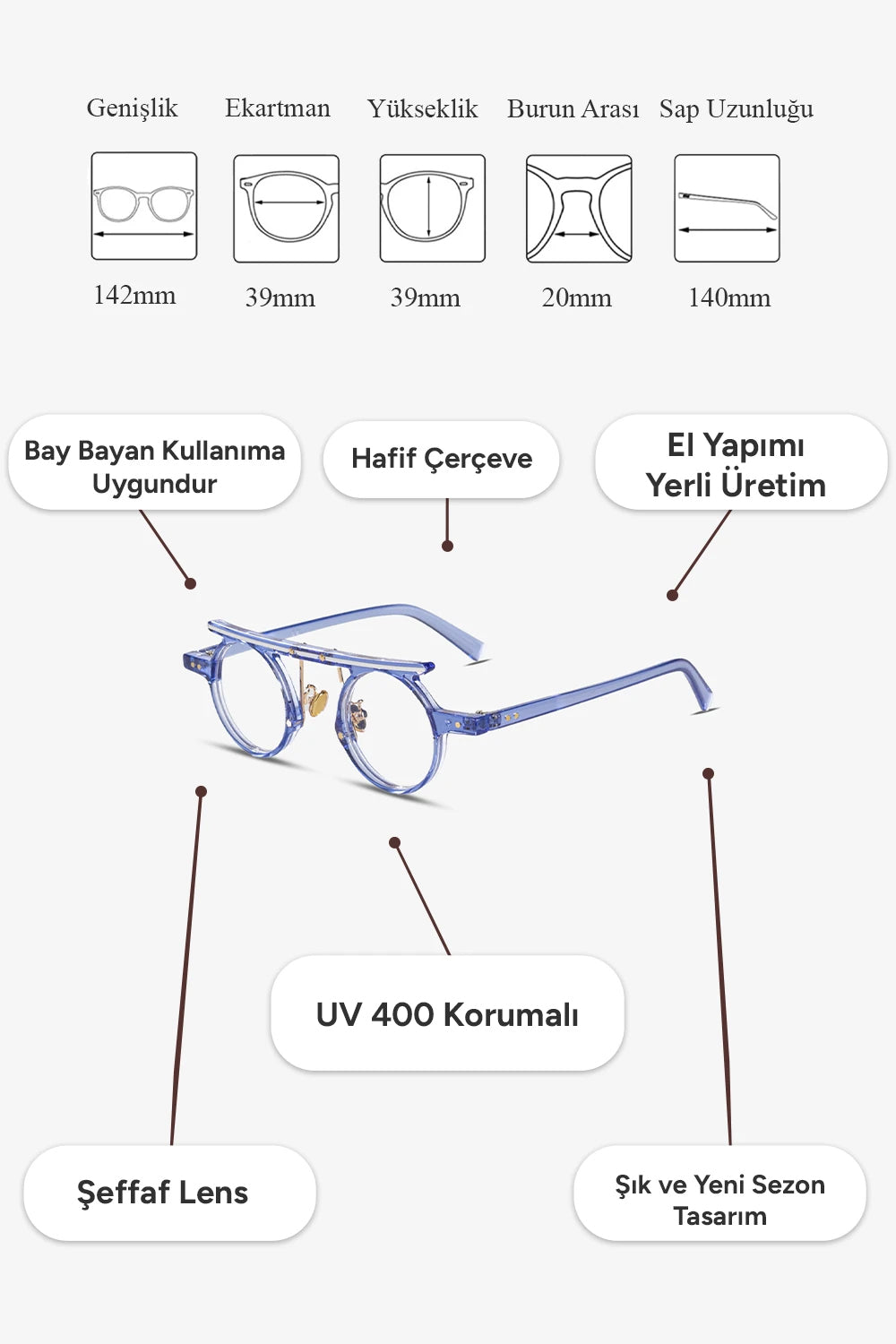 Tokyo Mavi Işık Korumalı Gözlük