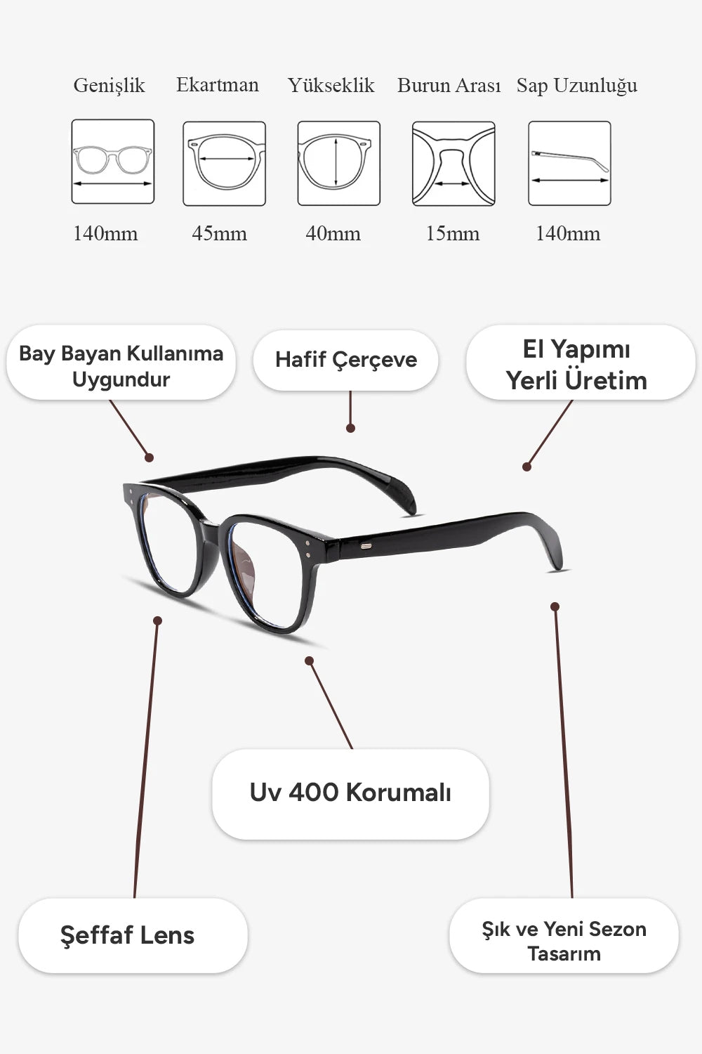 Valency Mavi Işık Korumalı Gözlük