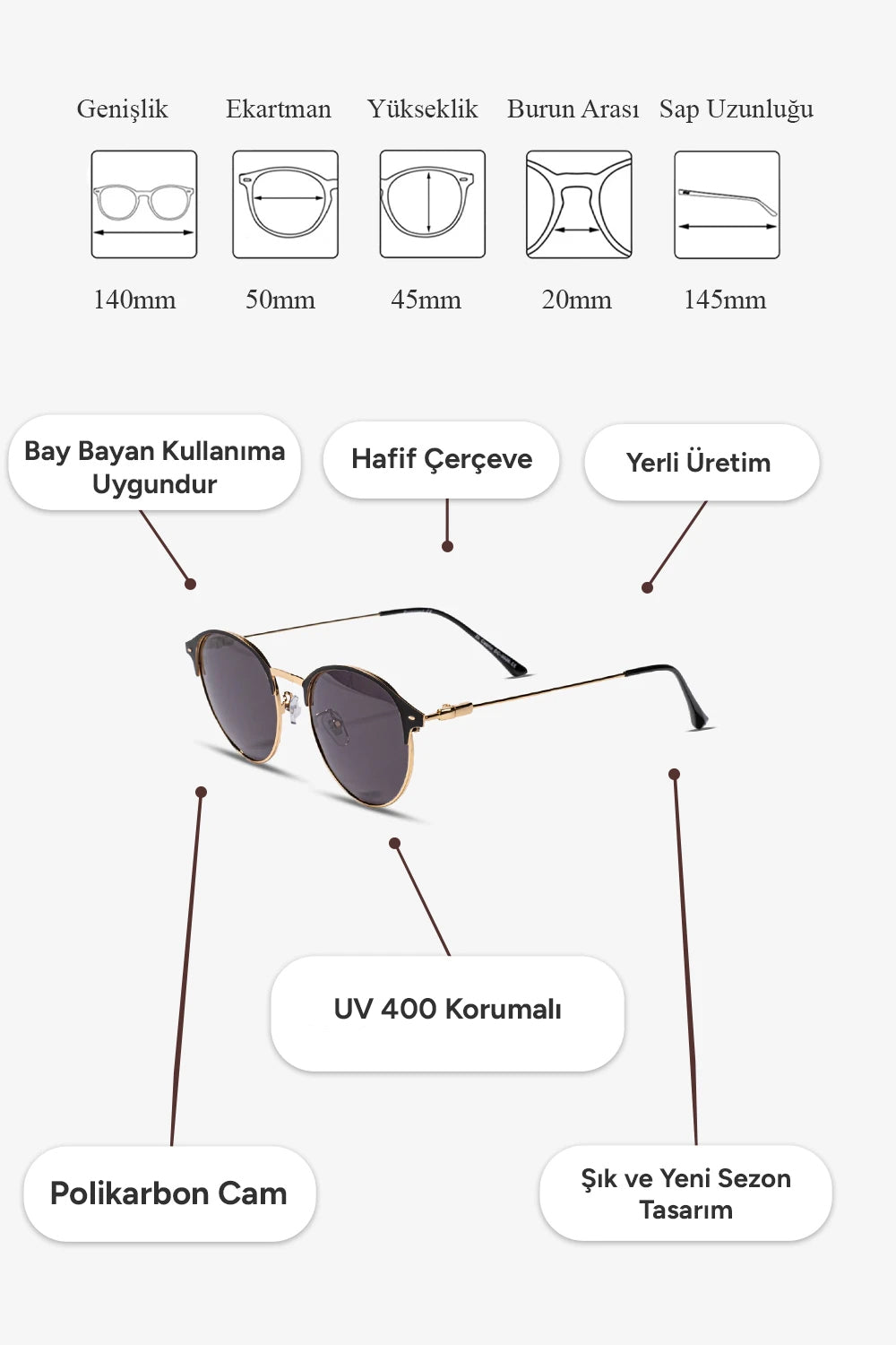 Ying Polarize Güneş Gözlüğü