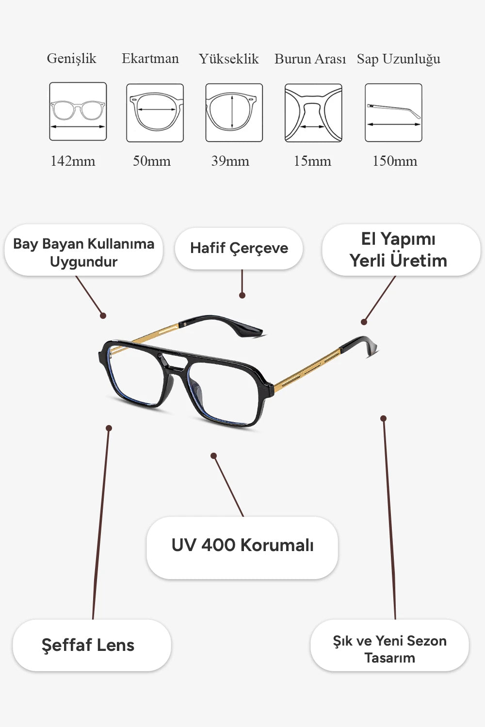 Bold Mavı Işık Korumalı Gözlük