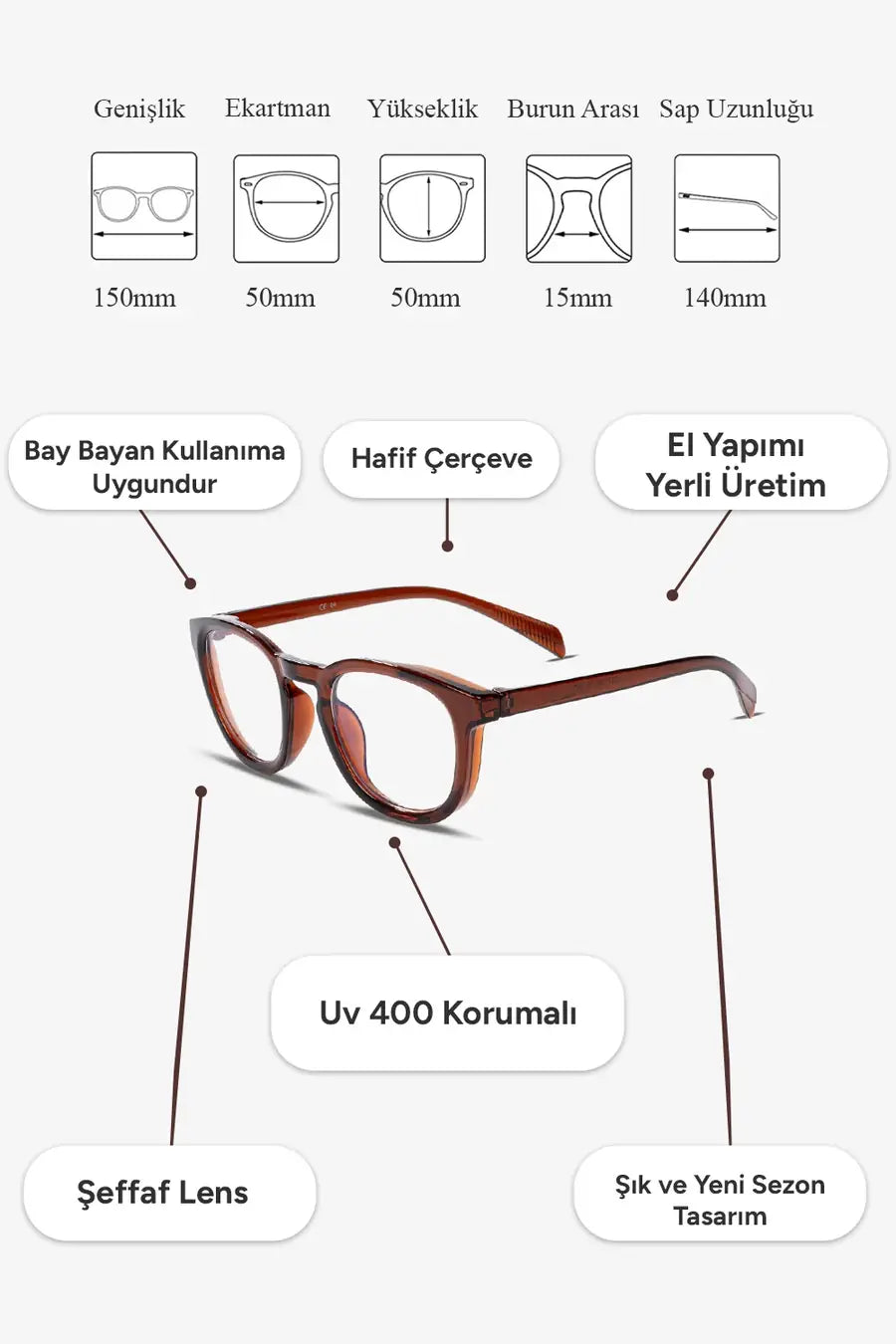 Sansa Mavi Işık Korumalı Gözlük