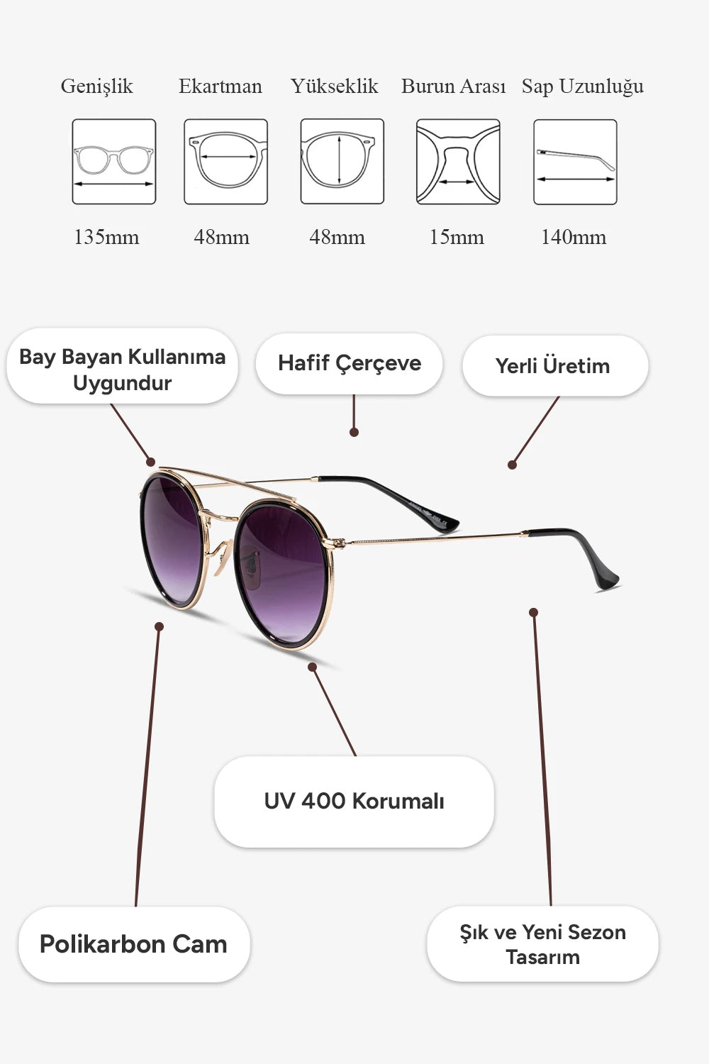 M-Clain Güneş Gözlüğü