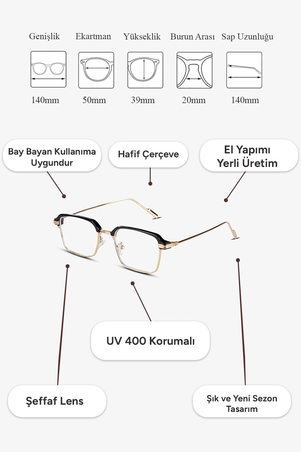 Nefeli Mavi Işık Korumalı Gözlük