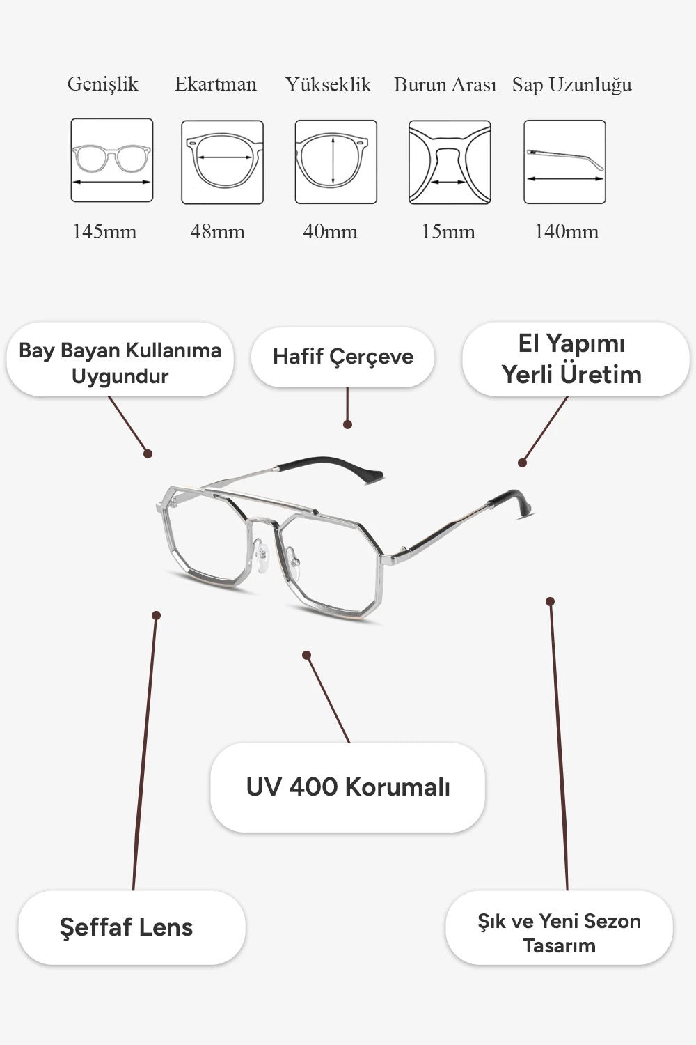 Panzer Mavi Işık Korumalı Gözlük