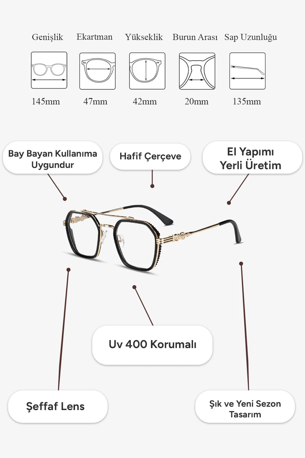 Wilder Mavi Işık Korumalı Gözlük