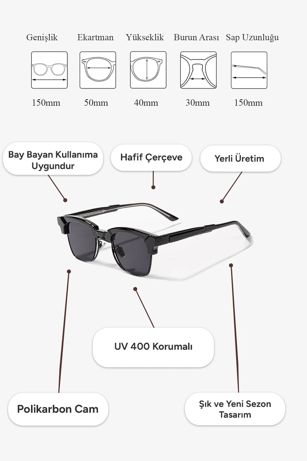 Yelki Güneş Gözlüğü